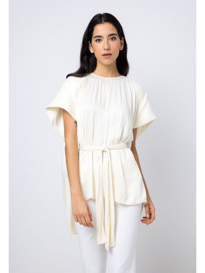 Oversized Belted High- Low Blouse- Ramadan Style