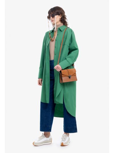 High Low Oversize Shirt Dress