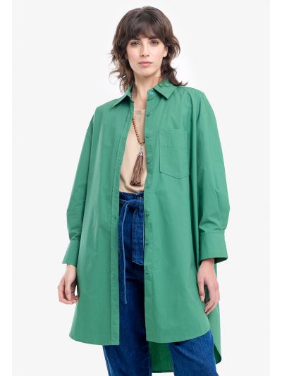Classy Oversize Solid Shirt