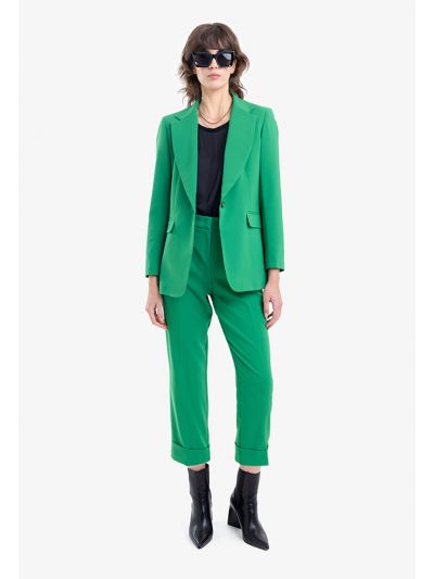 Straight Fit Folded Hem Trouser -Sale