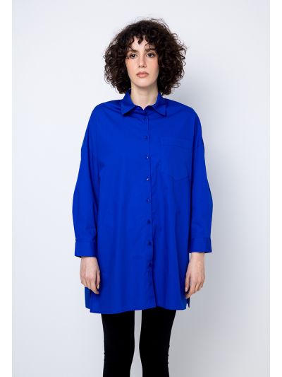 Oversized Drop Shoulder Solid Shirt