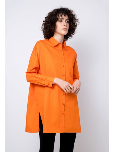 Oversized Drop Shoulder Solid Shirt