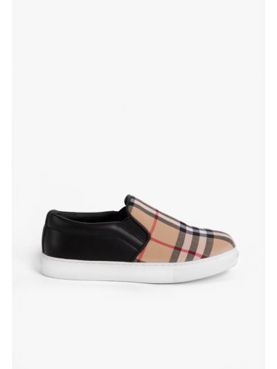 Slip On Checked Sneakers