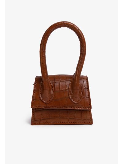 Metallic Textured Mini Crossbody Bag
