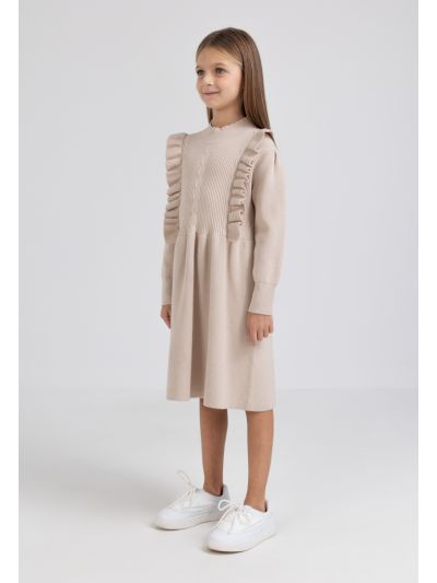 Classic Ruffled Body Woven Dress