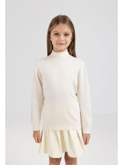 Solid Turtleneck Top