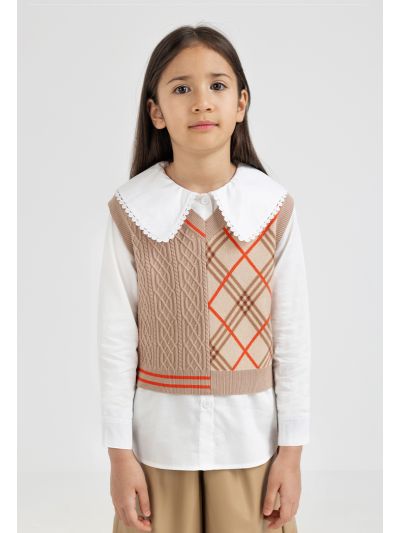 Textured Knitted Vest