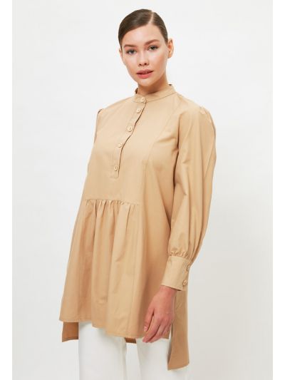 Pleated Tunic Top