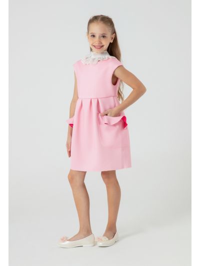 Boat Neck Cap Sleeve Neoprene Dress