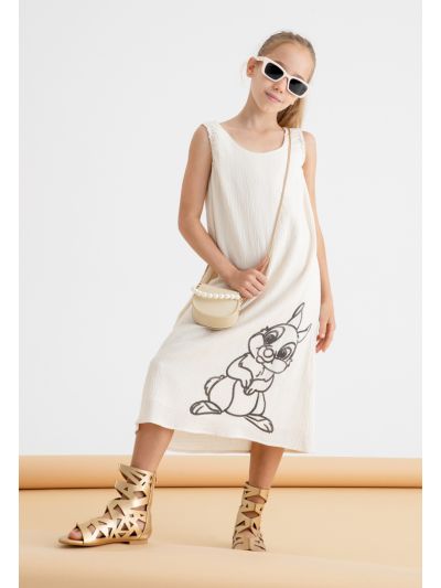 Chip At Disney Chip and Dale Printed Viscose Dress