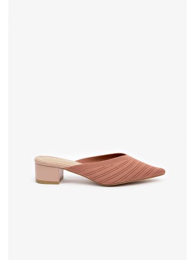 Solid Pointed Knitted Pumps