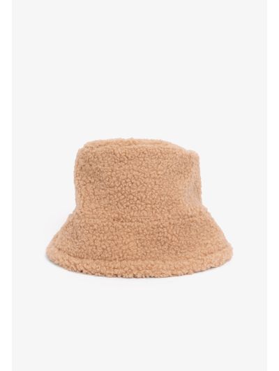 Reversible Faux Shearling Bucket Hat