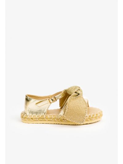 Chunky Bow Strap Flat Sandals