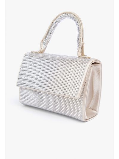 Mini Top Handle Crystal Hand Bag