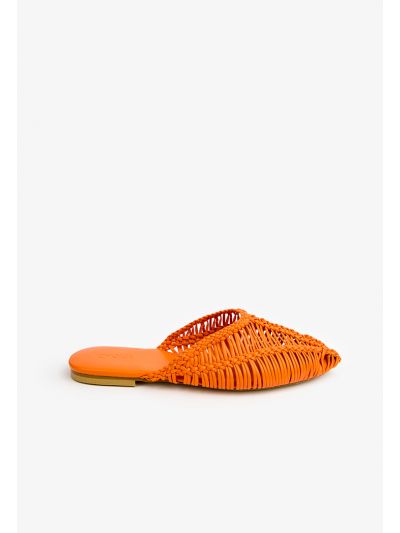 Braided Woven Flat Mules