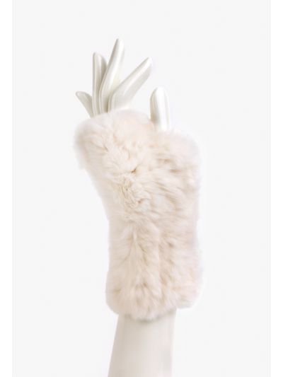 Solid Faux Fur Gloves