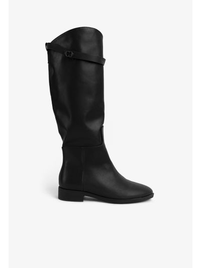 Solid Below Knee Winter Boots