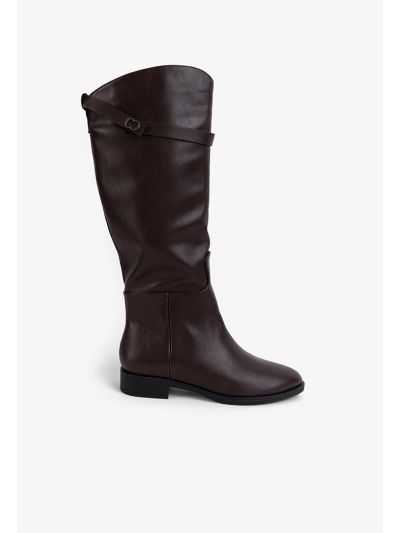 Solid Below Knee Winter Boots
