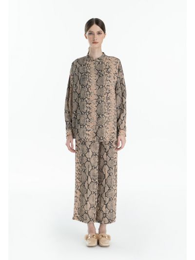 Snake Printed Straight Leg Trouser -Sale