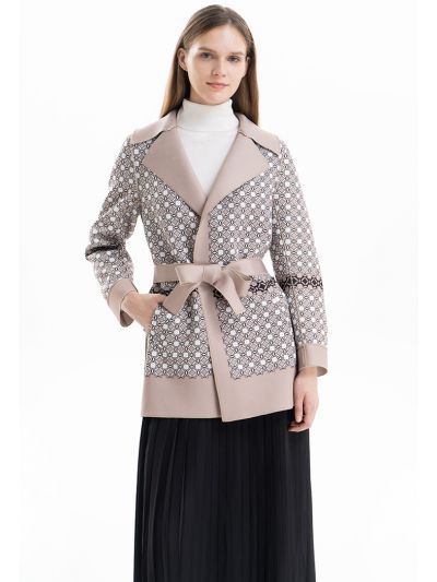 Geomentric Mandela Patterned Outer Jacket -Sale