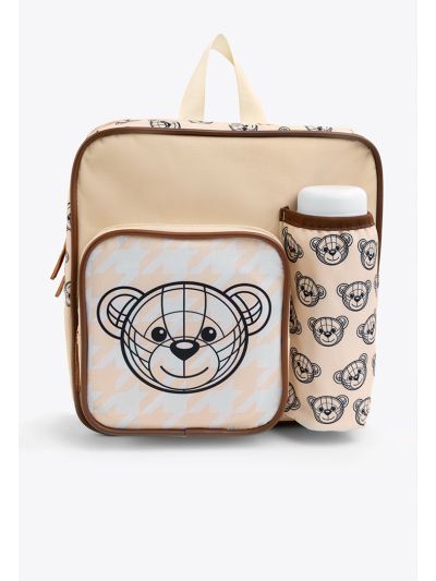 Bear Pattern Lunch Backpack (2PCS)