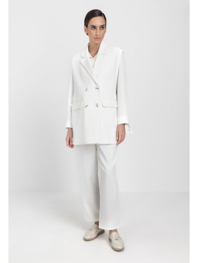Peg Leg Elastic Waist Trouser