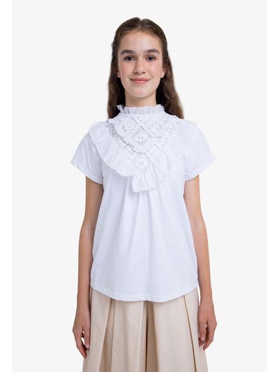 Ruffled Crochet Top