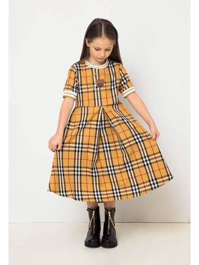 Classic Bear Checkered Dress