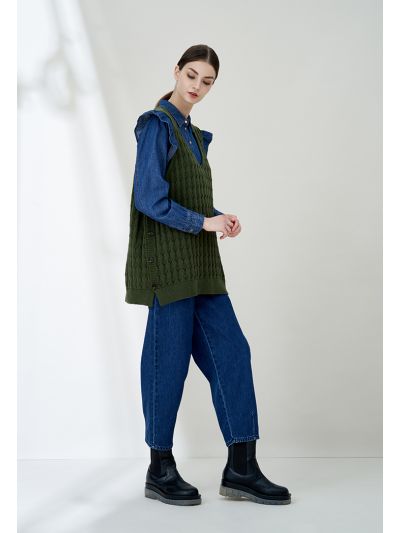 High Waist Denim Pants
