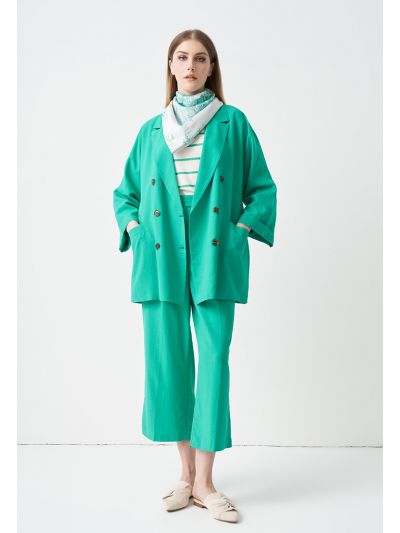Solid Straight Legs Trouser
