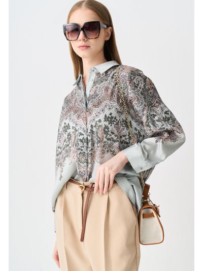 Loose Fit Printed Drop Shoulder Shirt