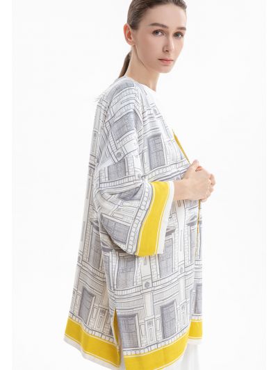Reversible Architecture Print Jacket -Sale