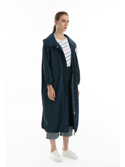 Solid Holograhic Hue Waterproof Coat -Sale