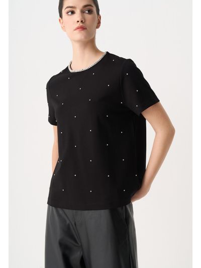 Rhinestone Embellished T-Shirt