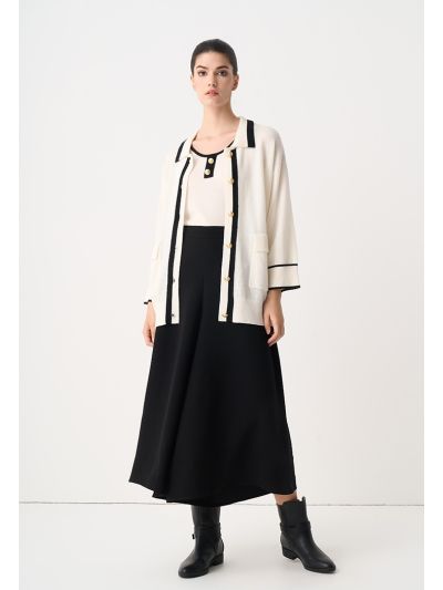 Solid Wide Legs Culottes