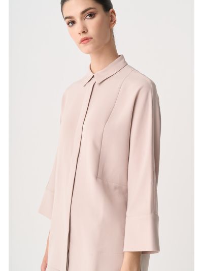 Three Quarter Dolman Sleeves Oversize Shirt