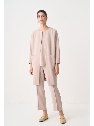 Pin Tuck Straight Legs Trouser