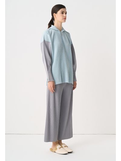 Single Tone Pleated Trouser