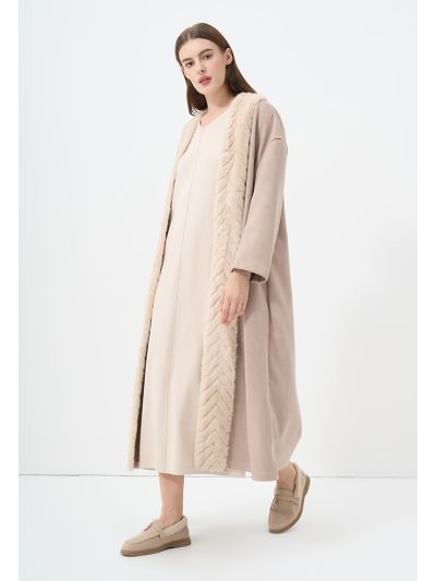Solid Maxi Winter Open Abaya