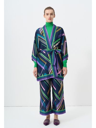 Printed Wide Leg Trouser