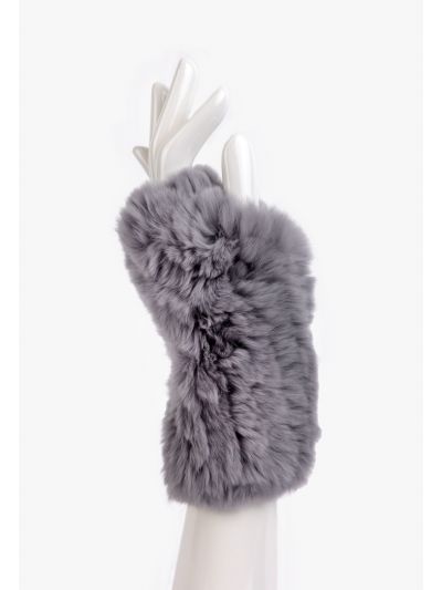 Solid Faux Fur Gloves