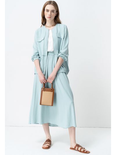 Single Tone Flared Circular Skirt