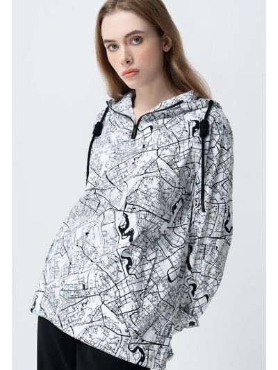 Printed Long Sleeves Hoodie