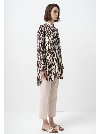 Solid Straight Fit Trouser