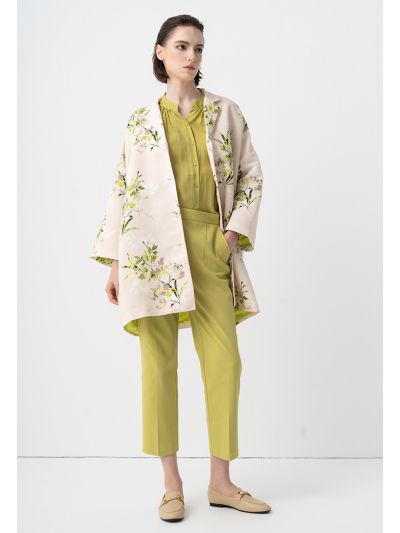 Solid Straight Fit Trouser