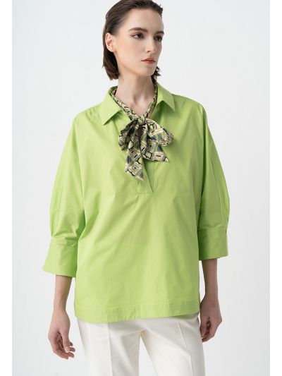 Basic Three-Quarter Sleeves Blouse