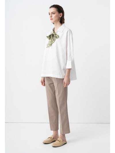 Solid Straight Fit Trouser