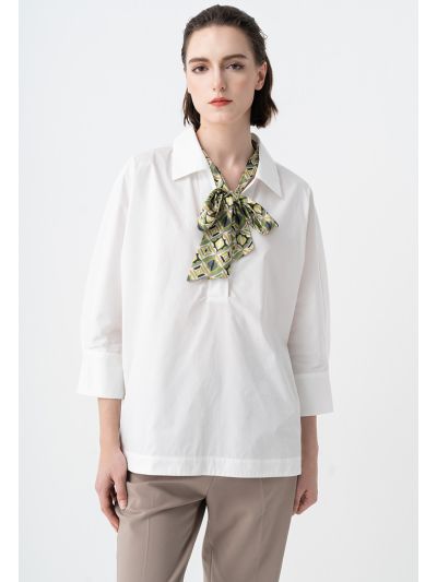 Basic Three-Quarter Sleeves Blouse