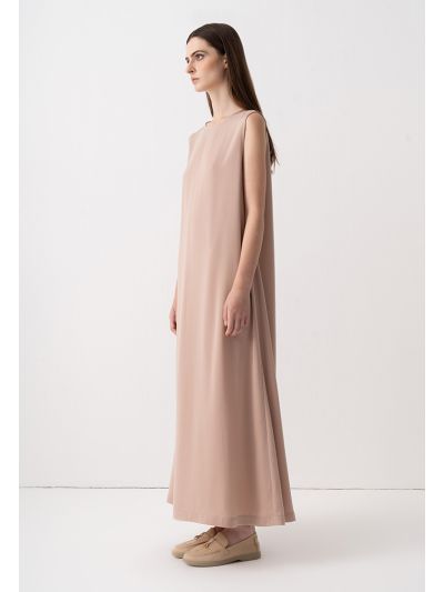 Sleeveless Single Tone Maxi Dress