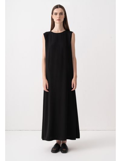 Sleeveless Single Tone Maxi Dress